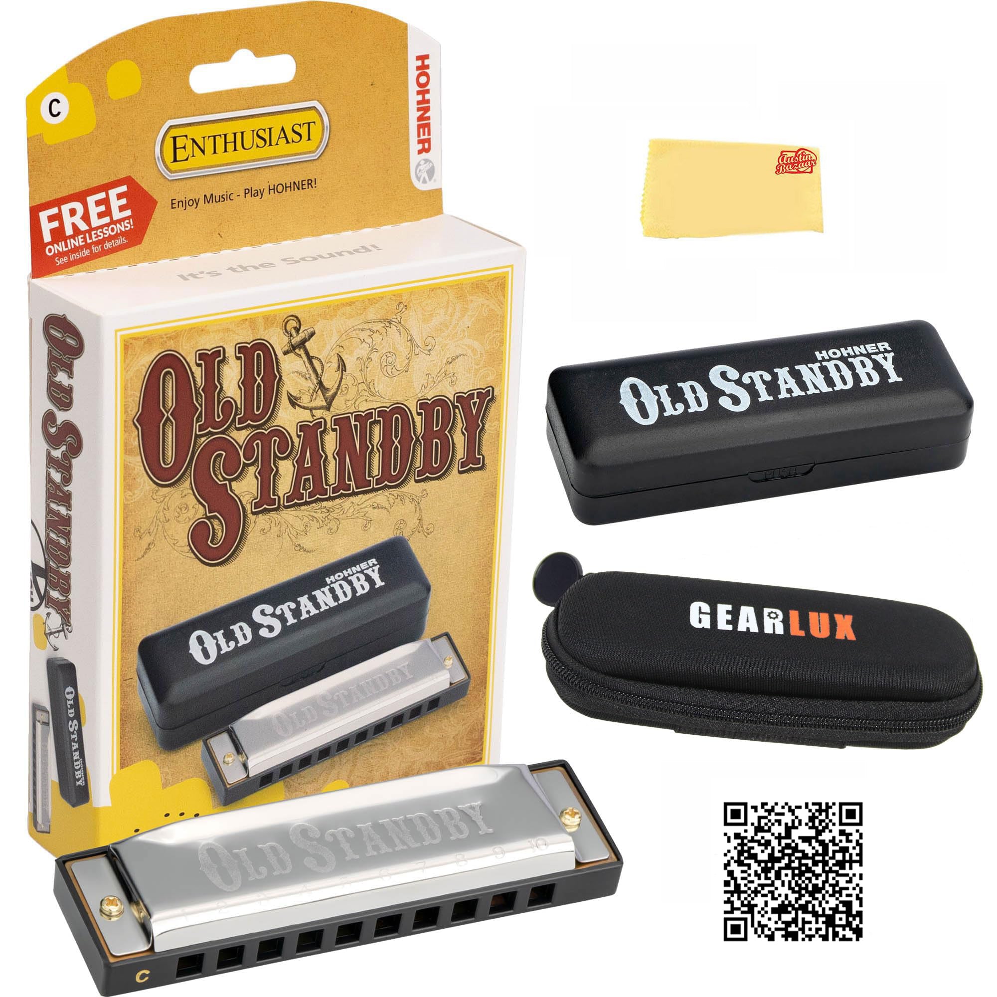 Hohner Old Standby Harmonica - Key of C w/ Pouch