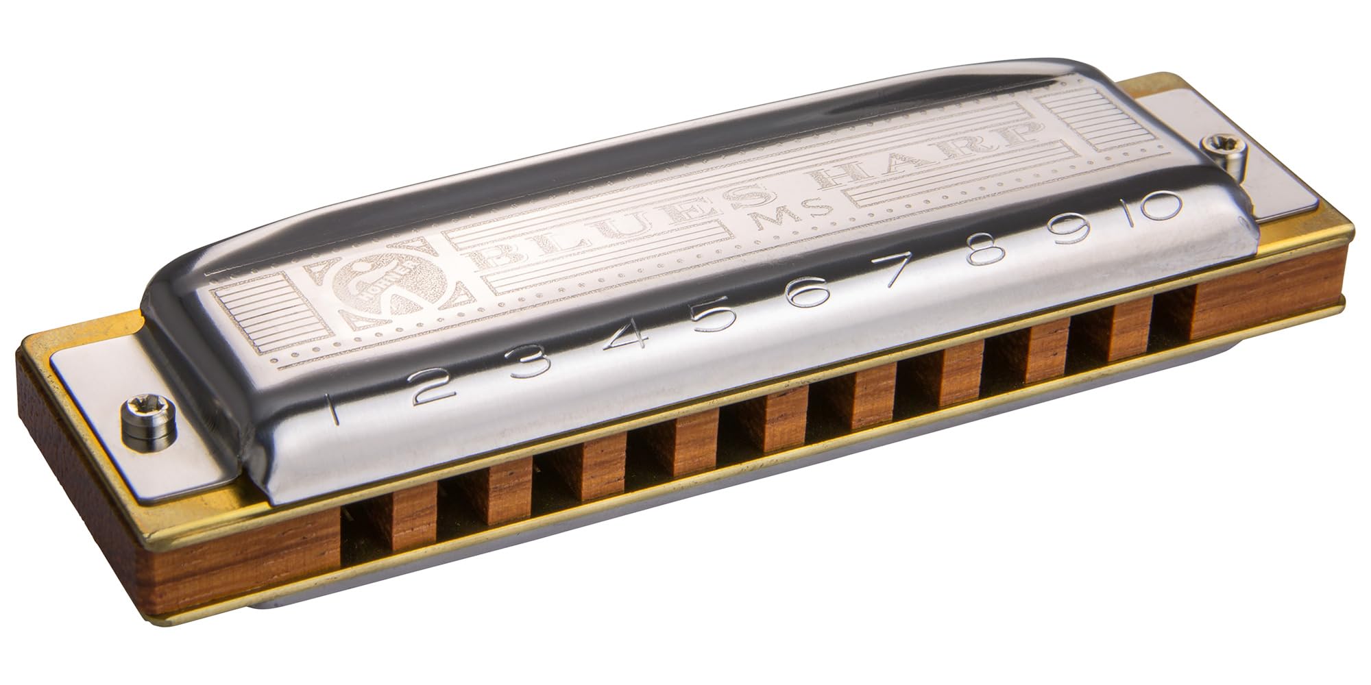 Hohner 532 Blues Harp MS Harmonica - Key of A w/ Key Stickers