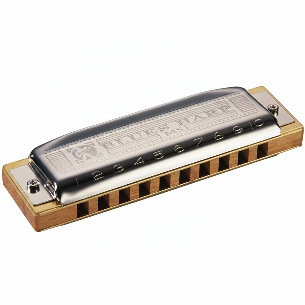 Hohner 532 Blues Harp MS Harmonica - Key of C w/ Key Stickers