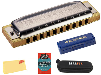 Hohner 532 Blues Harp MS Harmonica - Key of F w/ Instructional Manual