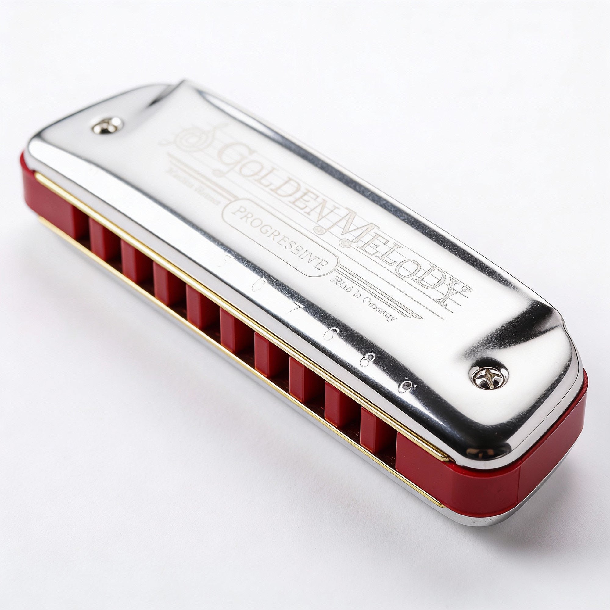 Hohner 544 Golden Melody Harmonica - Key of A w/ Instructional Manual