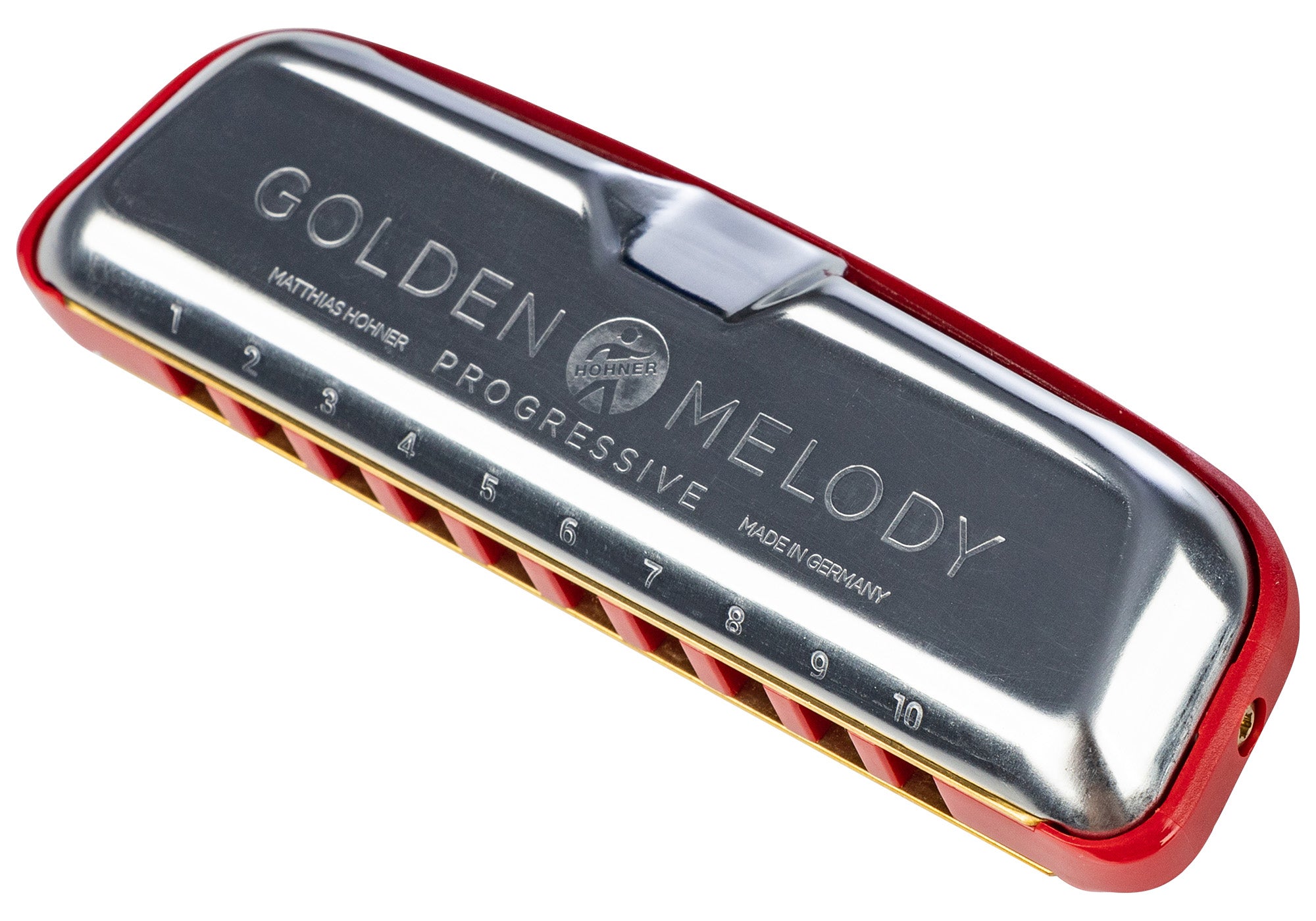 Hohner 544 Golden Melody Harmonica - Key of A w/ Key Stickers