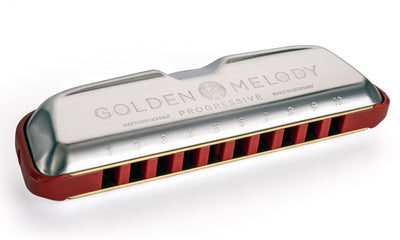 Hohner 544 Golden Melody Harmonica - Key of C w/ Key Stickers