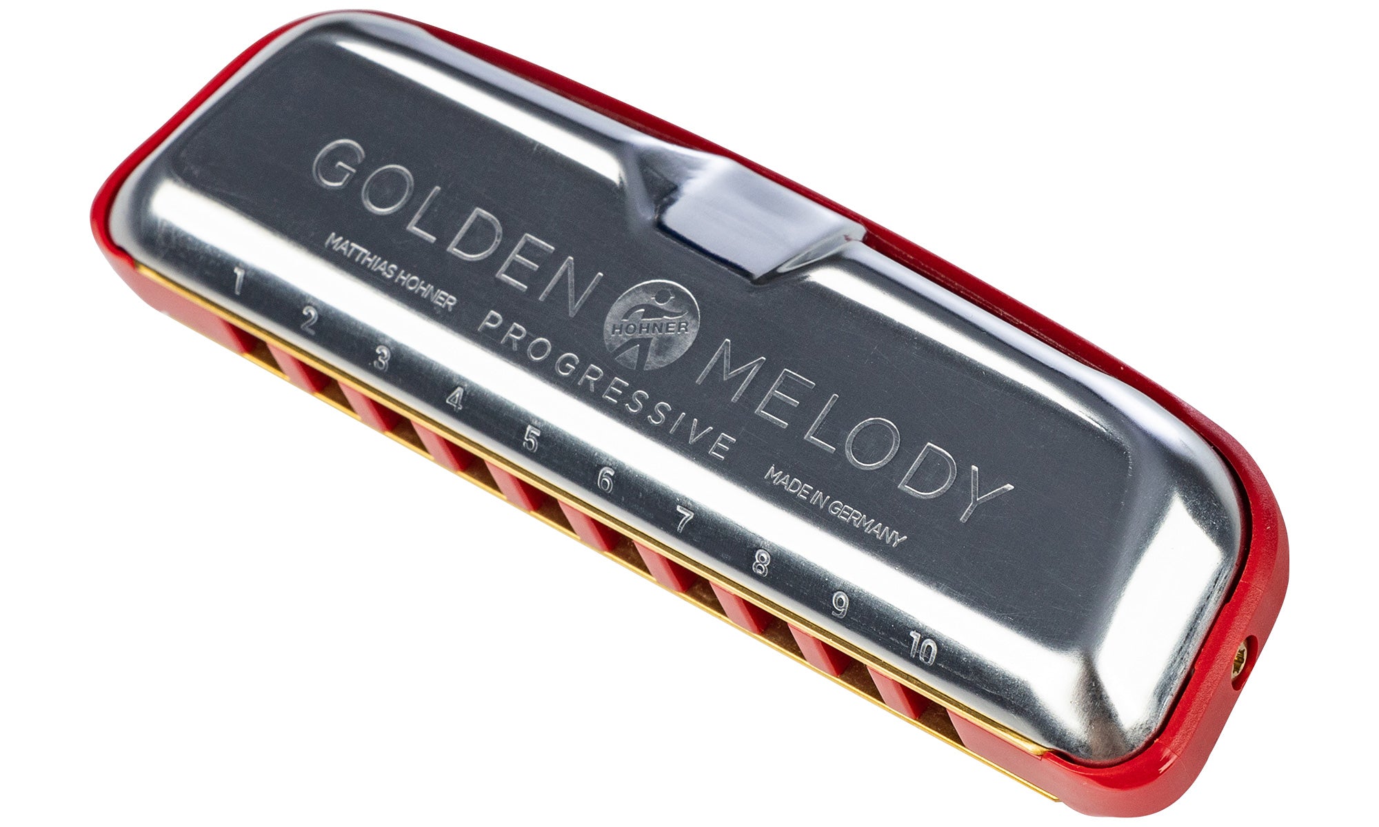 Hohner 544 Golden Melody Harmonica - Key of E w/ Carrying Case