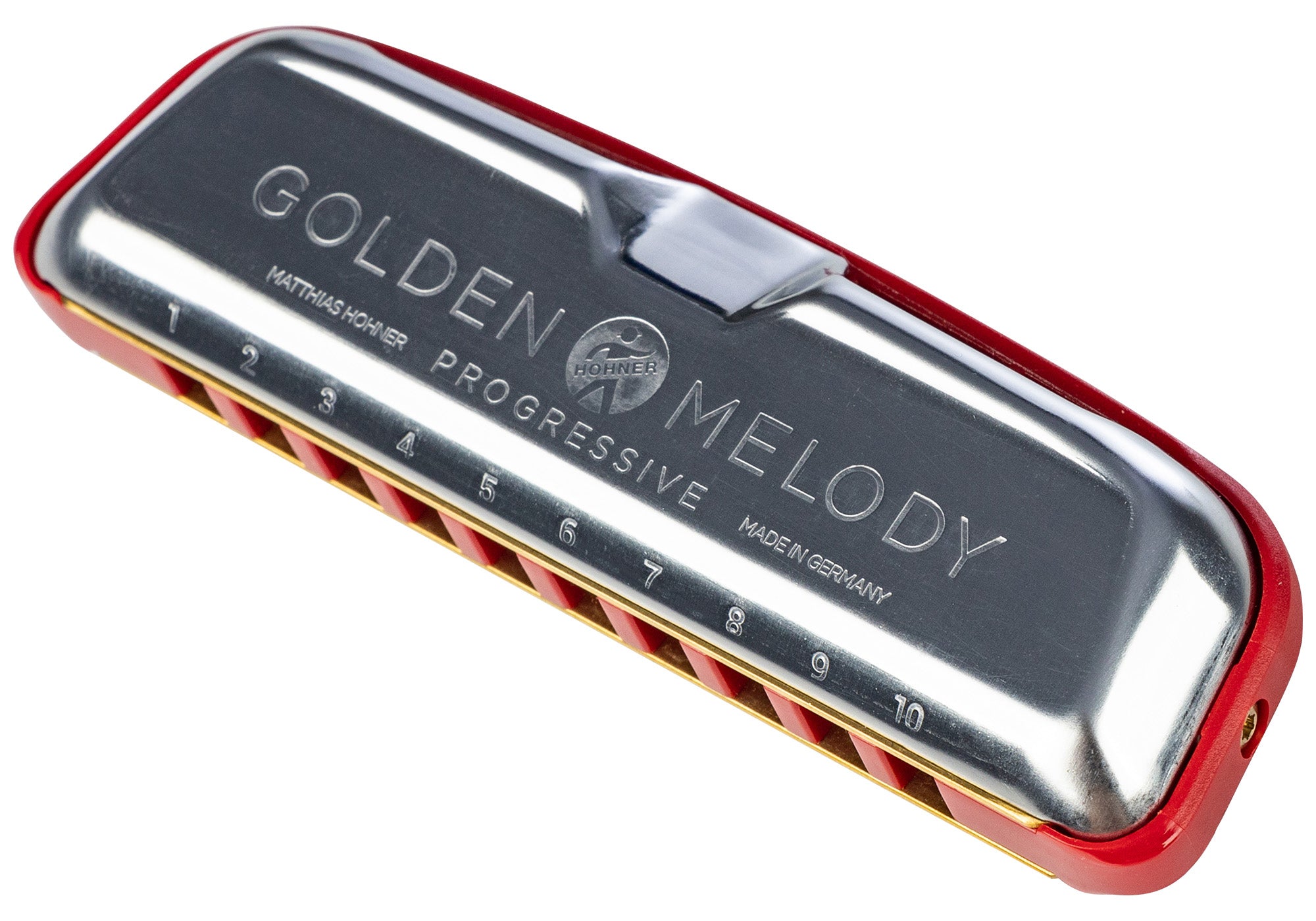 Hohner 544 Golden Melody Harmonica - Key of E w/ Key Stickers