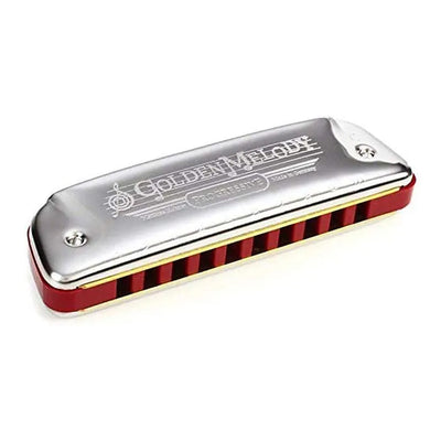 Hohner 544 Golden Melody Harmonica - Key of G w/ Instructional Manual