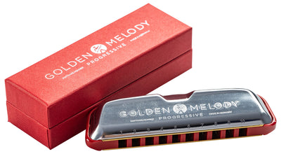 Hohner 544 Golden Melody Harmonica - Key of G w/ Key Stickers
