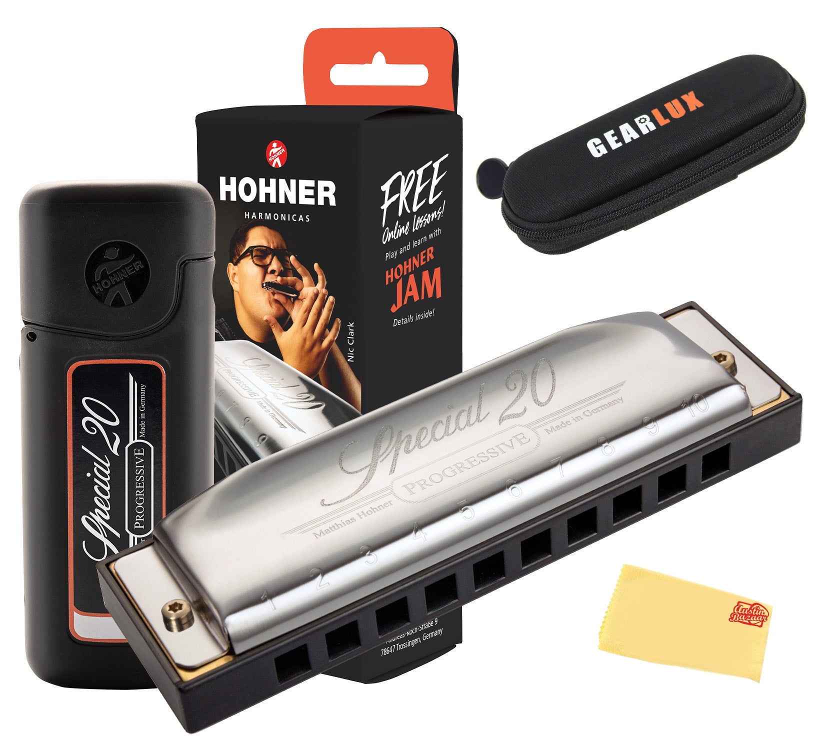 Hohner Special 20 Country Tuned Harmonica - Key of A w/ Pouch