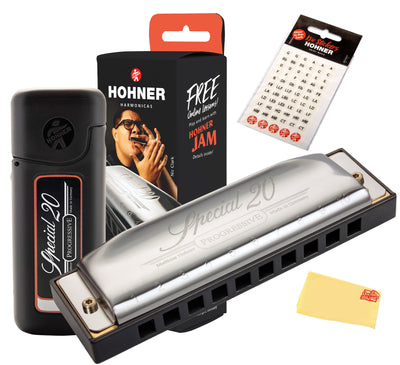 Hohner Special 20 Country Tuned Harmonica - Key of A w/ Key Stickers