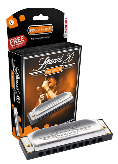 Hohner Special 20 Harmonica - Key of D w/ Instructional Manual
