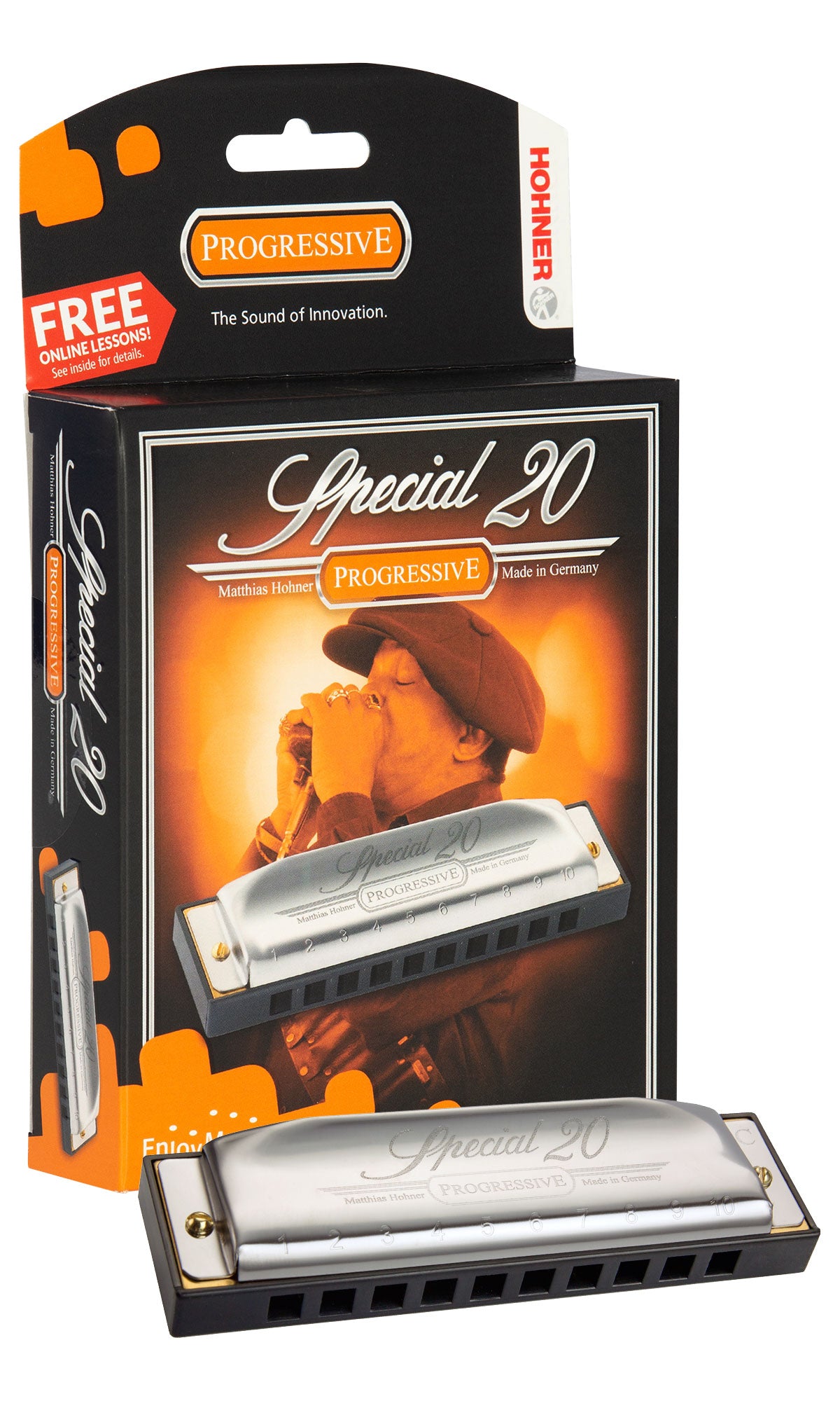 Hohner Special 20 Harmonica - Key of D w/ Key Stickers