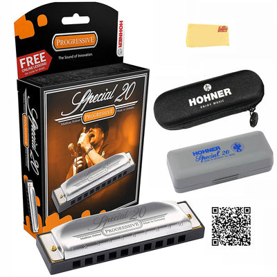 Hohner Special 20 Harmonica - Key of E w/ Instructional Manual