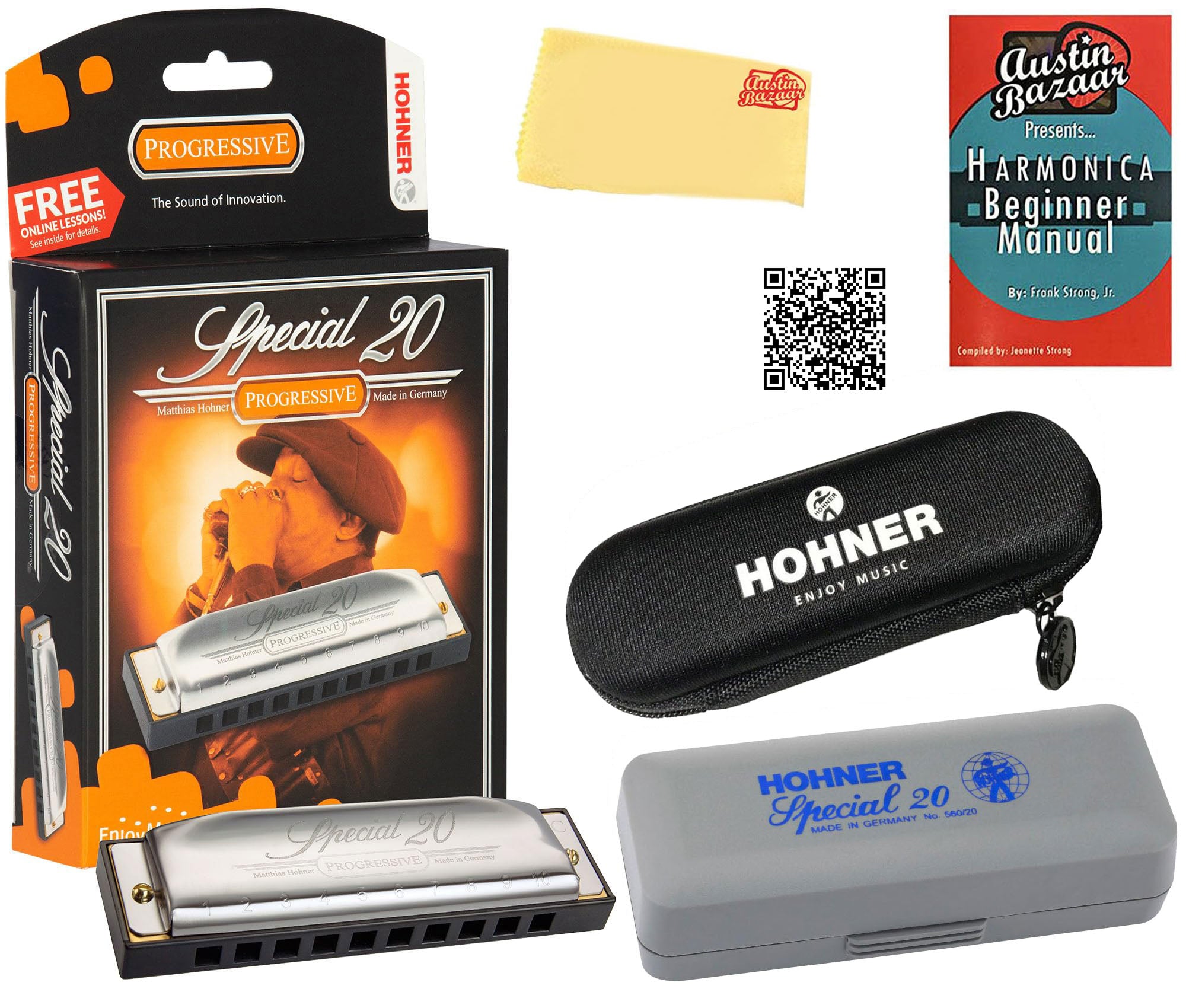 Hohner Special 20 Harmonica - Key of E Flat w/ Carrying Case
