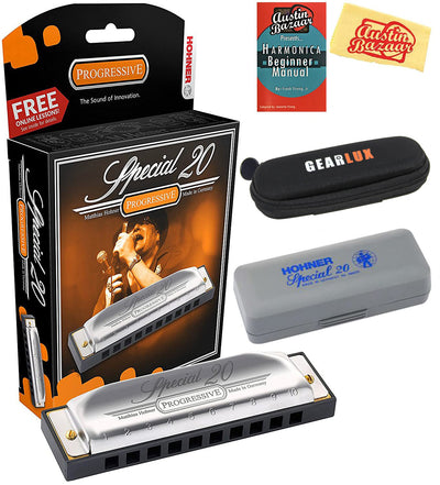 Hohner Special 20 Harmonica - Key of G w/ Zip Pouch
