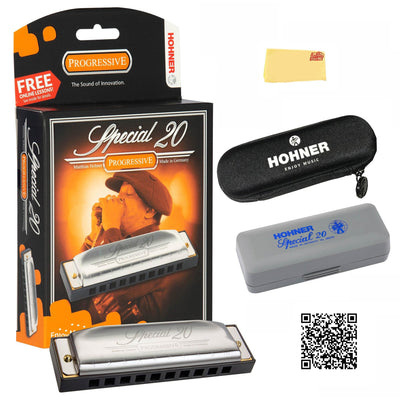 Hohner Special 20 Harmonica - Key of G Sharp w/ Instructional Manual