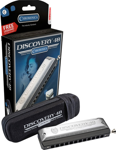 Hohner Discovery 48 Harmonica - Key of C w/ Zip Pouch