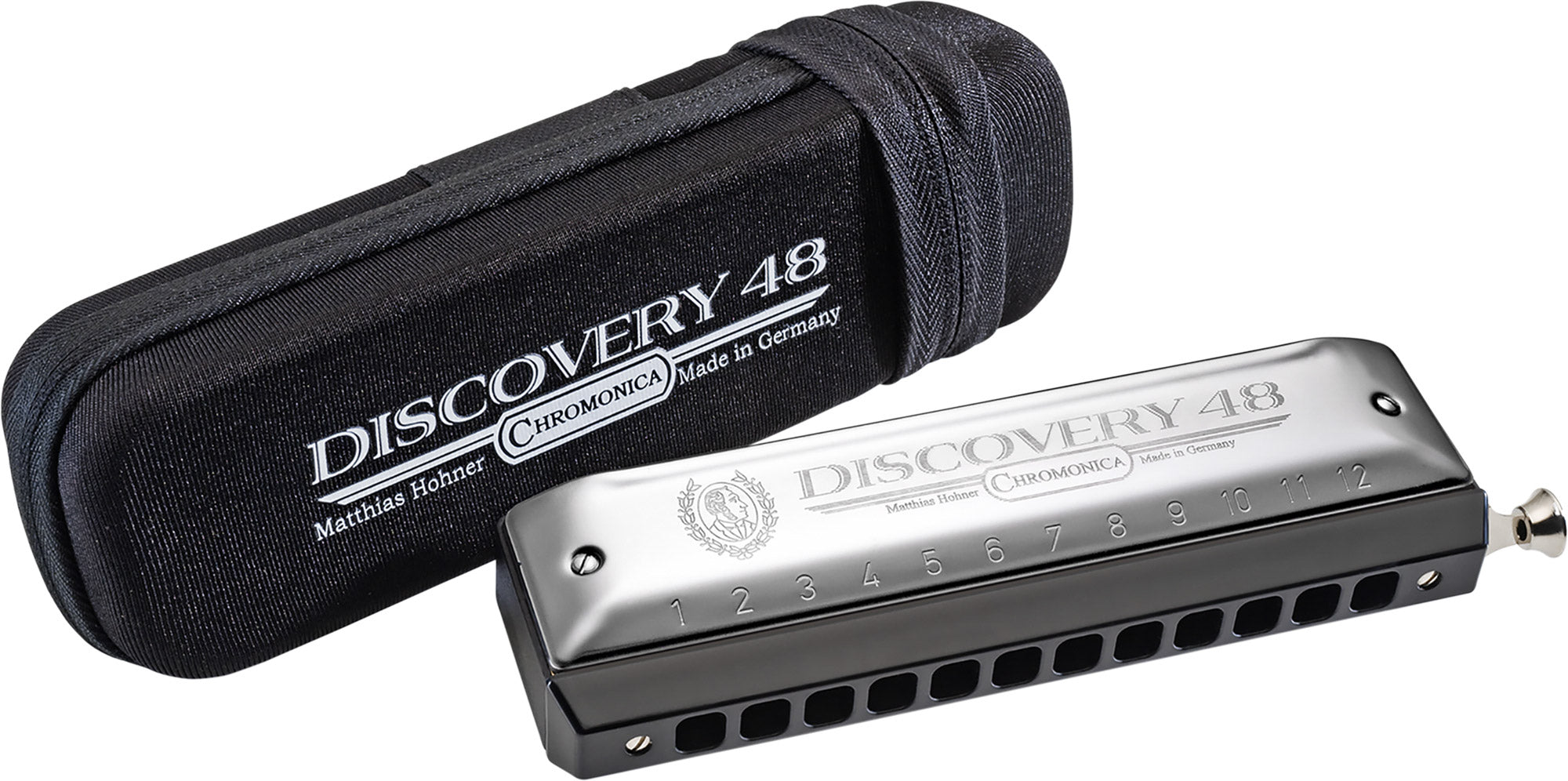 Hohner Discovery 48 Harmonica - Key of C w/ Zip Pouch