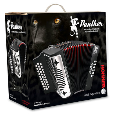 Hohner Panther Diatonic Accordion - Keys G/C/F