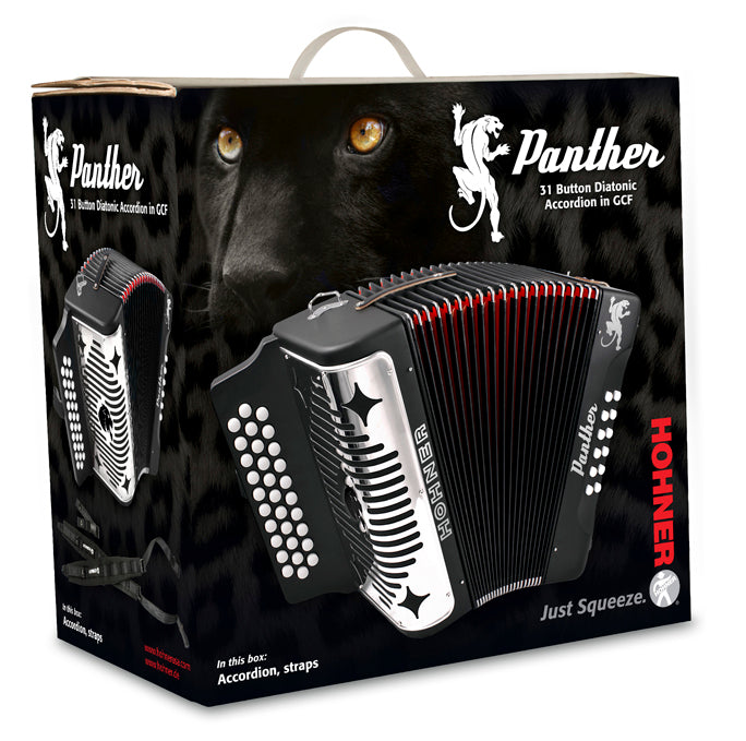 Hohner Panther Diatonic Accordion - Keys G/C/F