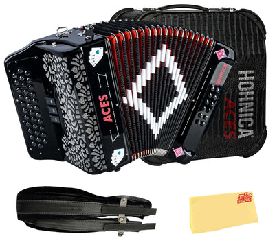 Hohner Hohnica Aces II 34-Button Accordion with 3 Registers - EAD w/ Gig Bag