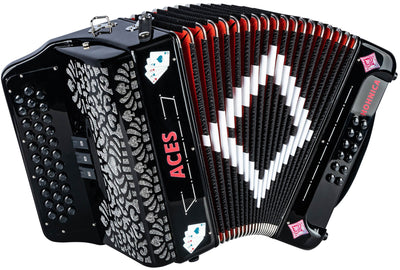 Hohner Hohnica Aces II 34-Button Accordion with 3 Registers - EAD w/ Hard Case