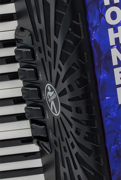 Hohner Bravo III 72 Chromatic Piano Key Accordion - Blue w/ Gig Bag