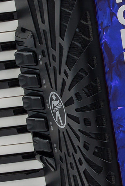 Hohner Bravo III 72 Chromatic Piano Key Accordion - Blue w/ Hard Case