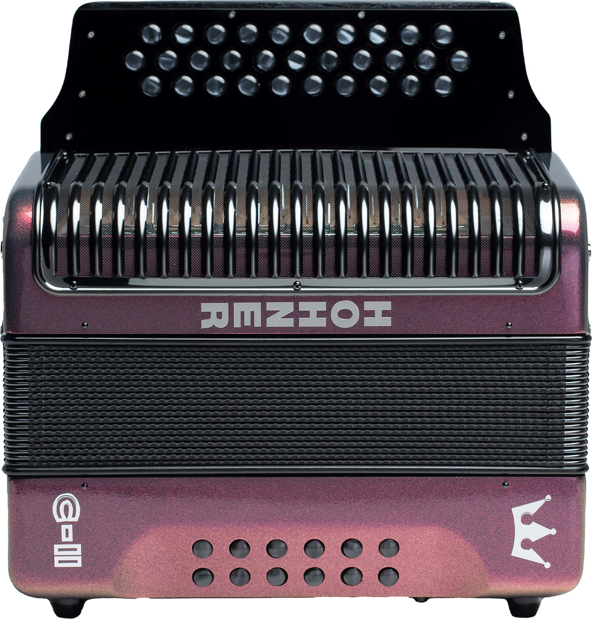 Hohner Corona C-II F/Bb/Eb Accordion - Red to Gold w/ Gig Bag