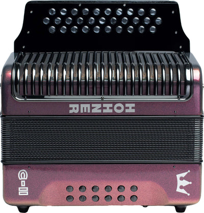 Hohner Corona C-II F/Bb/Eb Accordion - Red to Gold w/ Gig Bag