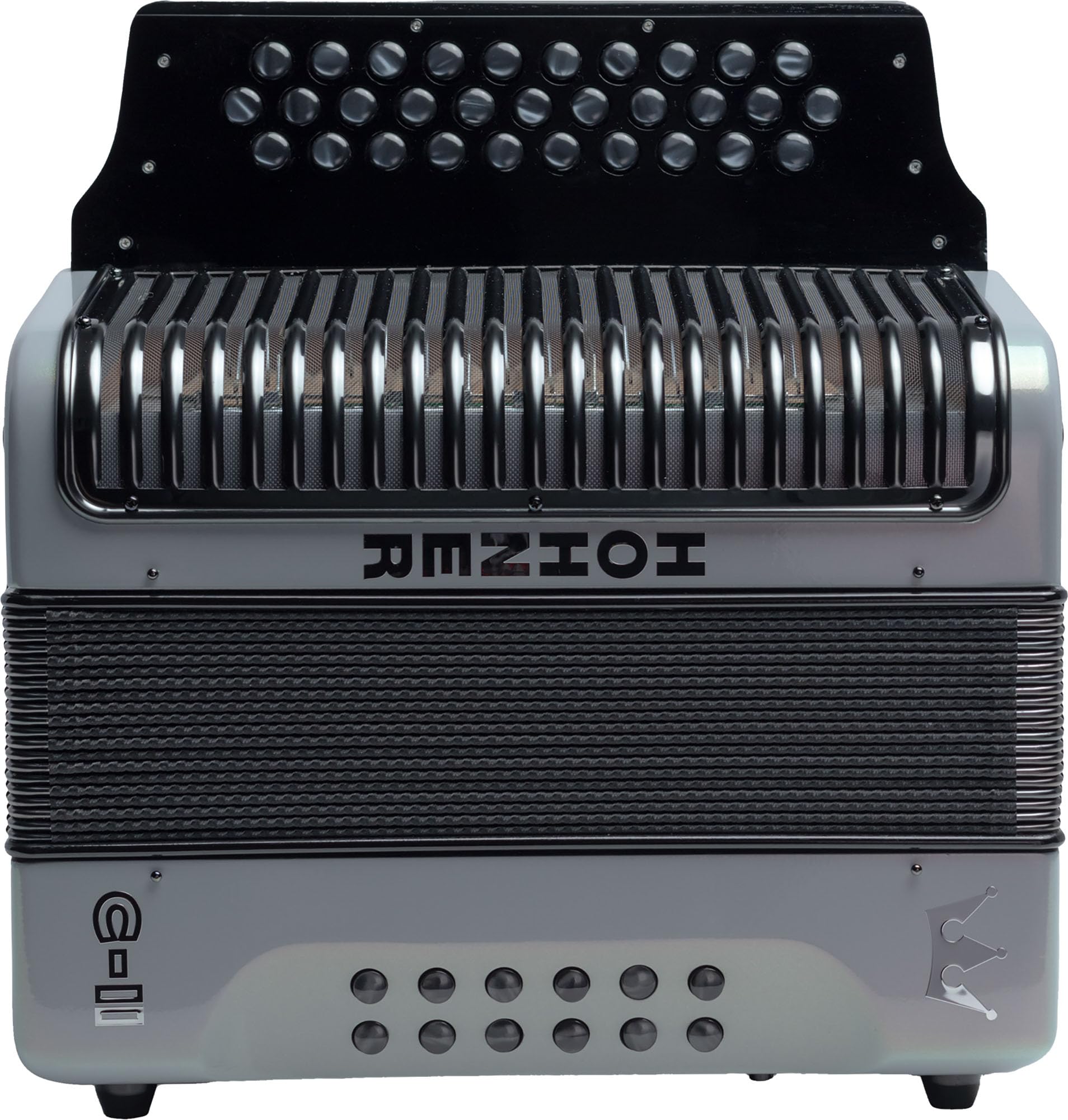Hohner Corona C-II F/Bb/Eb Accordion - Silver Rainbow w/ Gig Bag