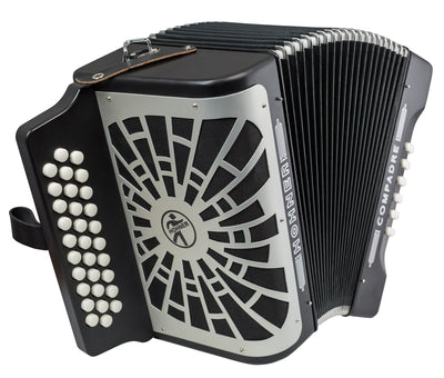 Hohner Compadre EAD 3-Row Diatonic Accordion - Black w/ Hard Case
