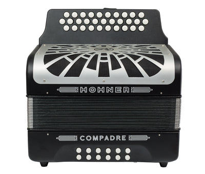 Hohner Compadre EAD 3-Row Diatonic Accordion - Black w/ Hard Case