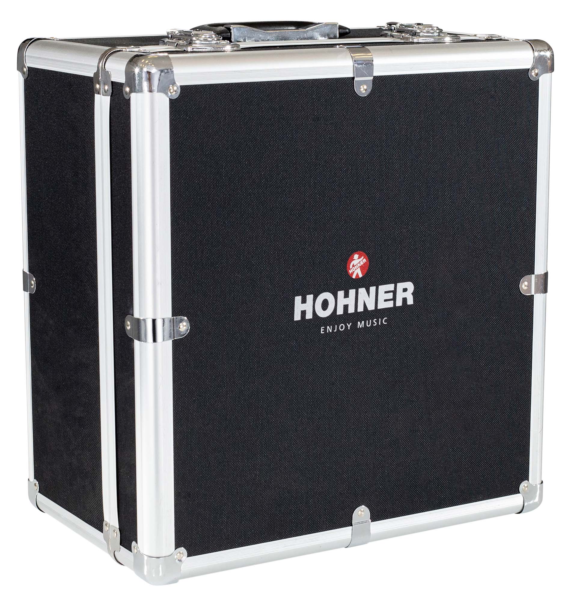 Hohner Compadre FBbEb 3-Row Diatonic Accordion - Orange w/ Hard Case