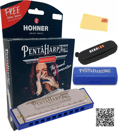Hohner PentaHarp Harmonica - Key of C Minor w/ Case