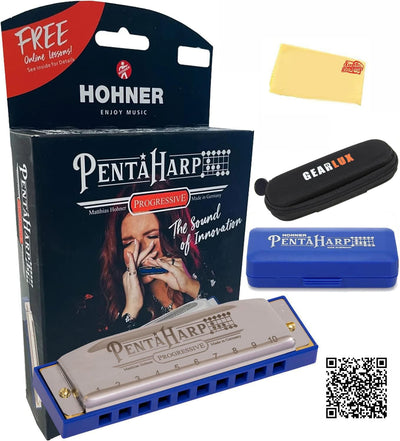 Hohner PentaHarp Harmonica - Key of D Minor w/ Case