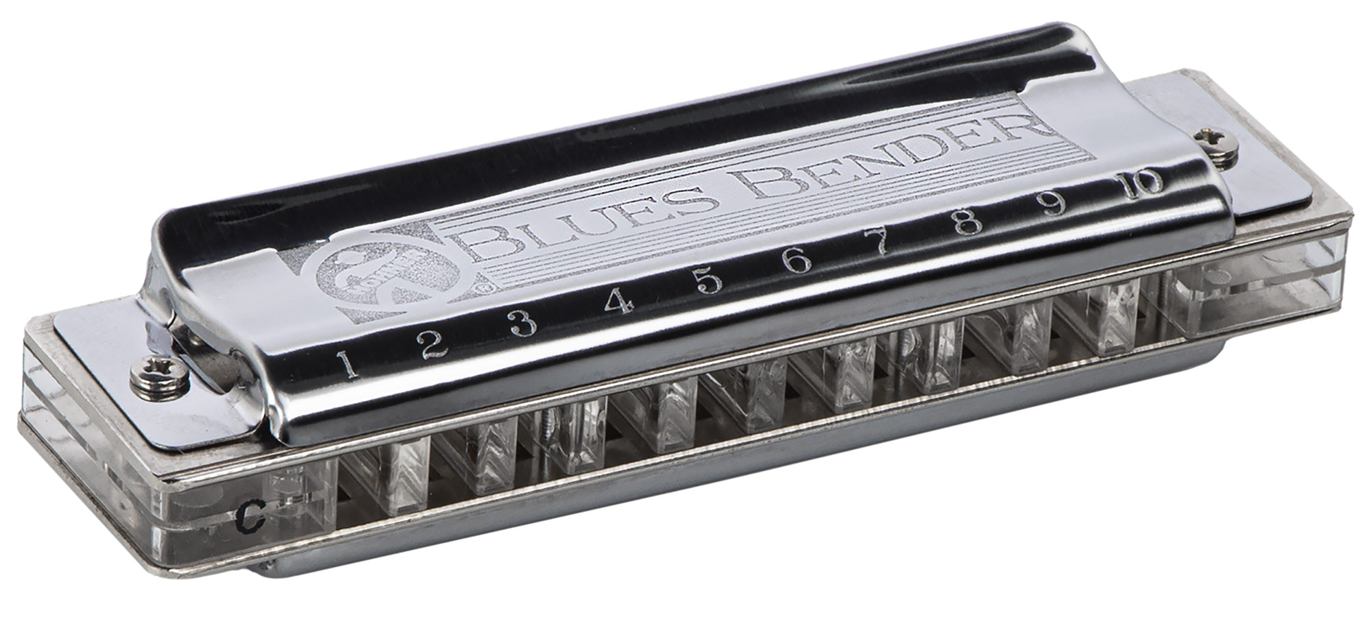 Hohner Blues Bender Harmonica - Key of C w/ Zip Pouch
