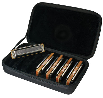 Hohner Marine Band Harmonica - 5 Pack with Case