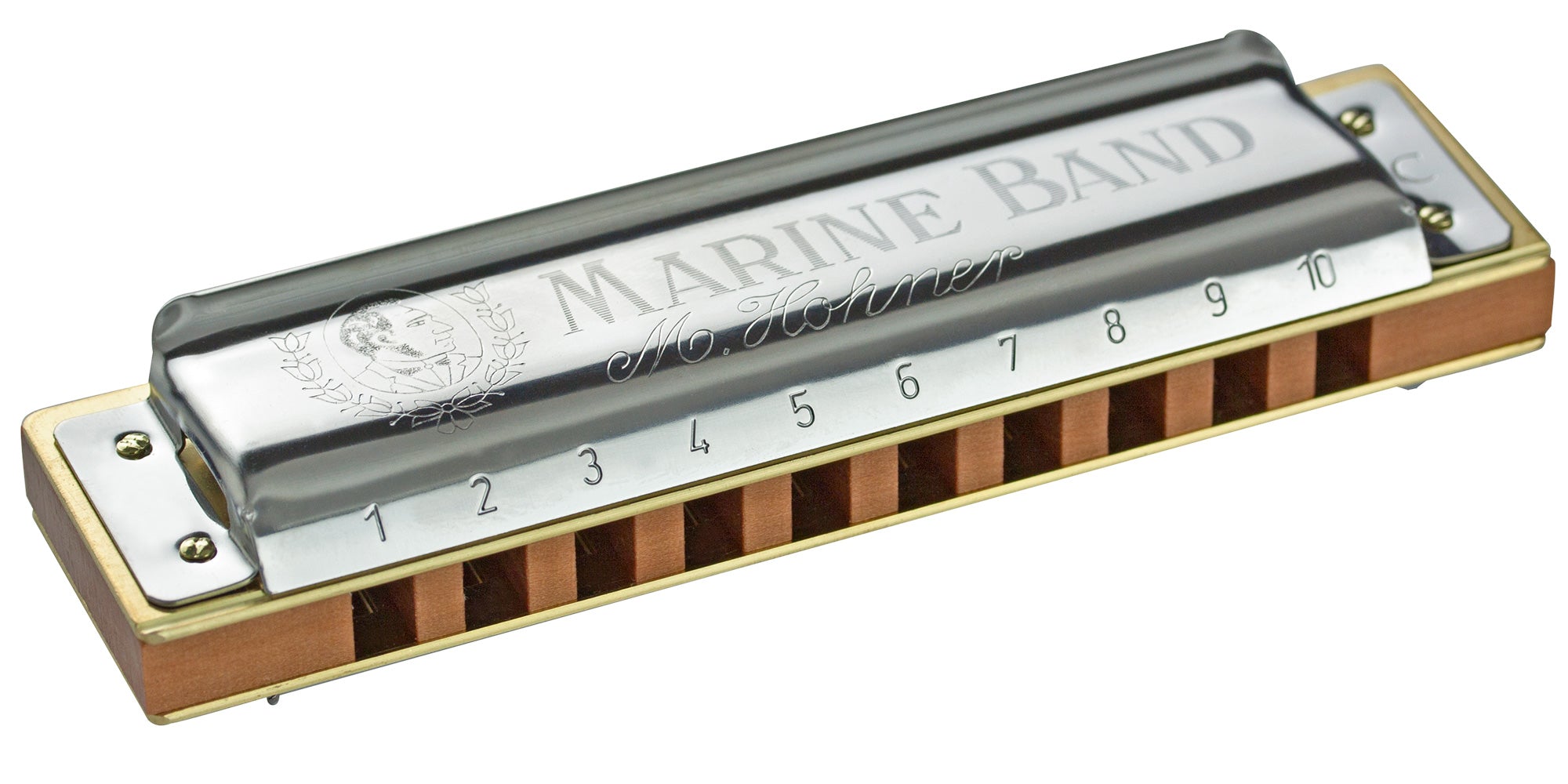 Hohner Marine Band Harmonica - 5 Pack with Case