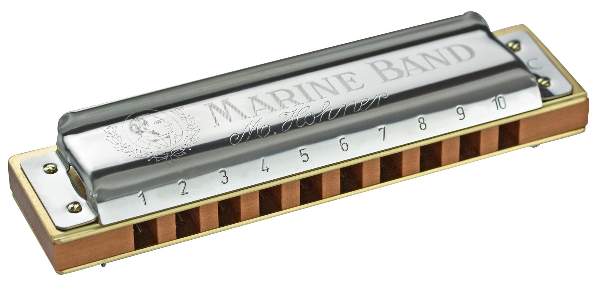 Hohner MBC Marine Band 1896 Harmonica - 5 Pack w/ Zip Pouch