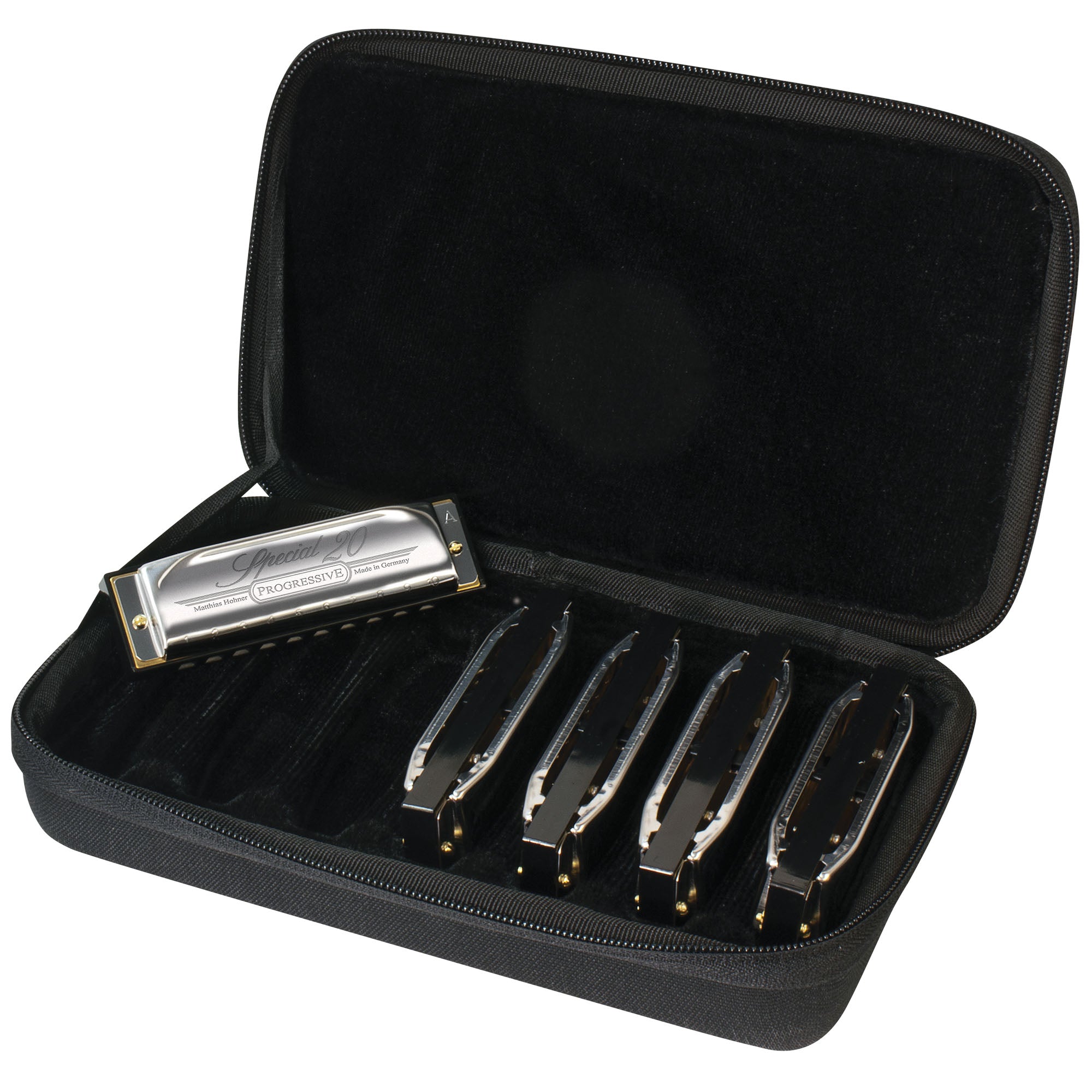 Hohner Special 20 Harmonica - Keys of G, A, C, D, E w/ Zip Pouch