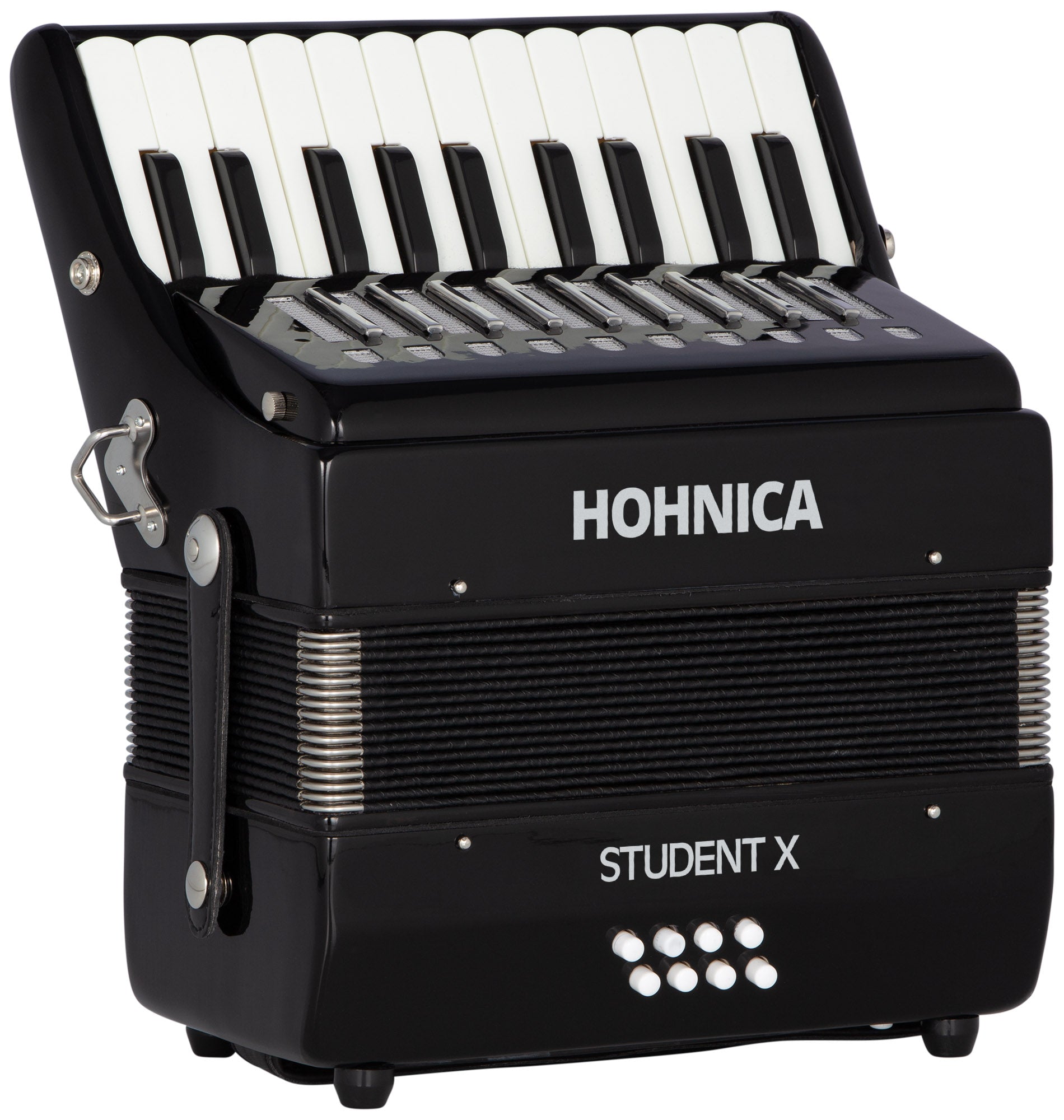 Hohner Hohnica Student X 30-Key 8 Bass Piano Accordion - Black