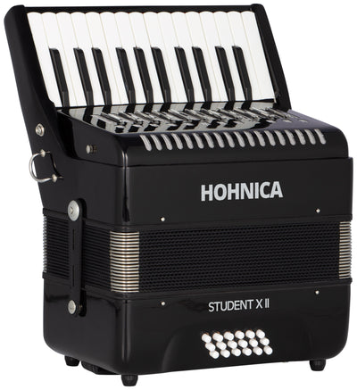 Hohner Hohnica Student XII 44-Key 18 Bass Piano Accordion - Black