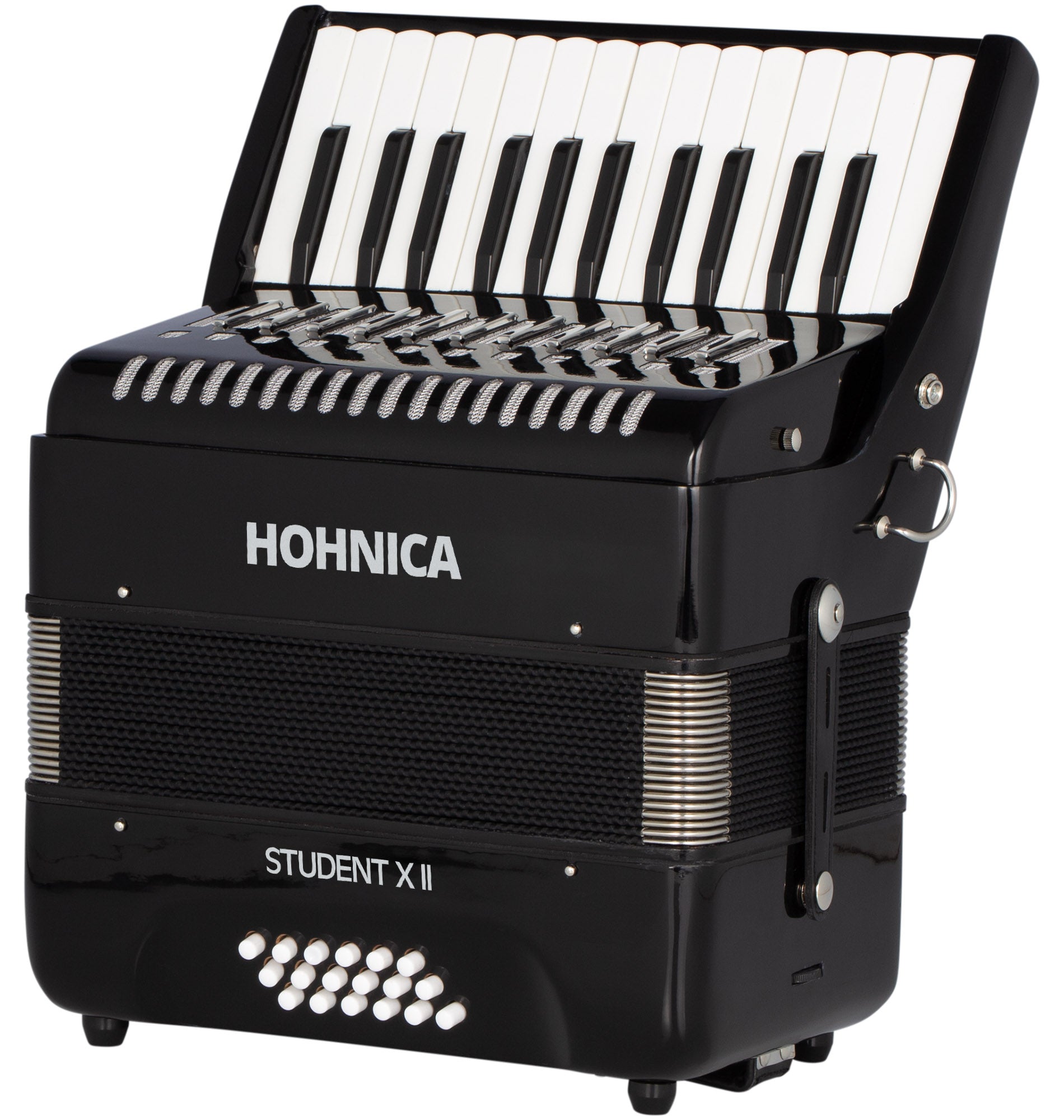 Hohner Hohnica Student XII 44-Key 18 Bass Piano Accordion - Black