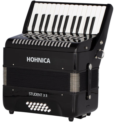 Hohner Hohnica Student XII 44-Key 18 Bass Piano Accordion - Black