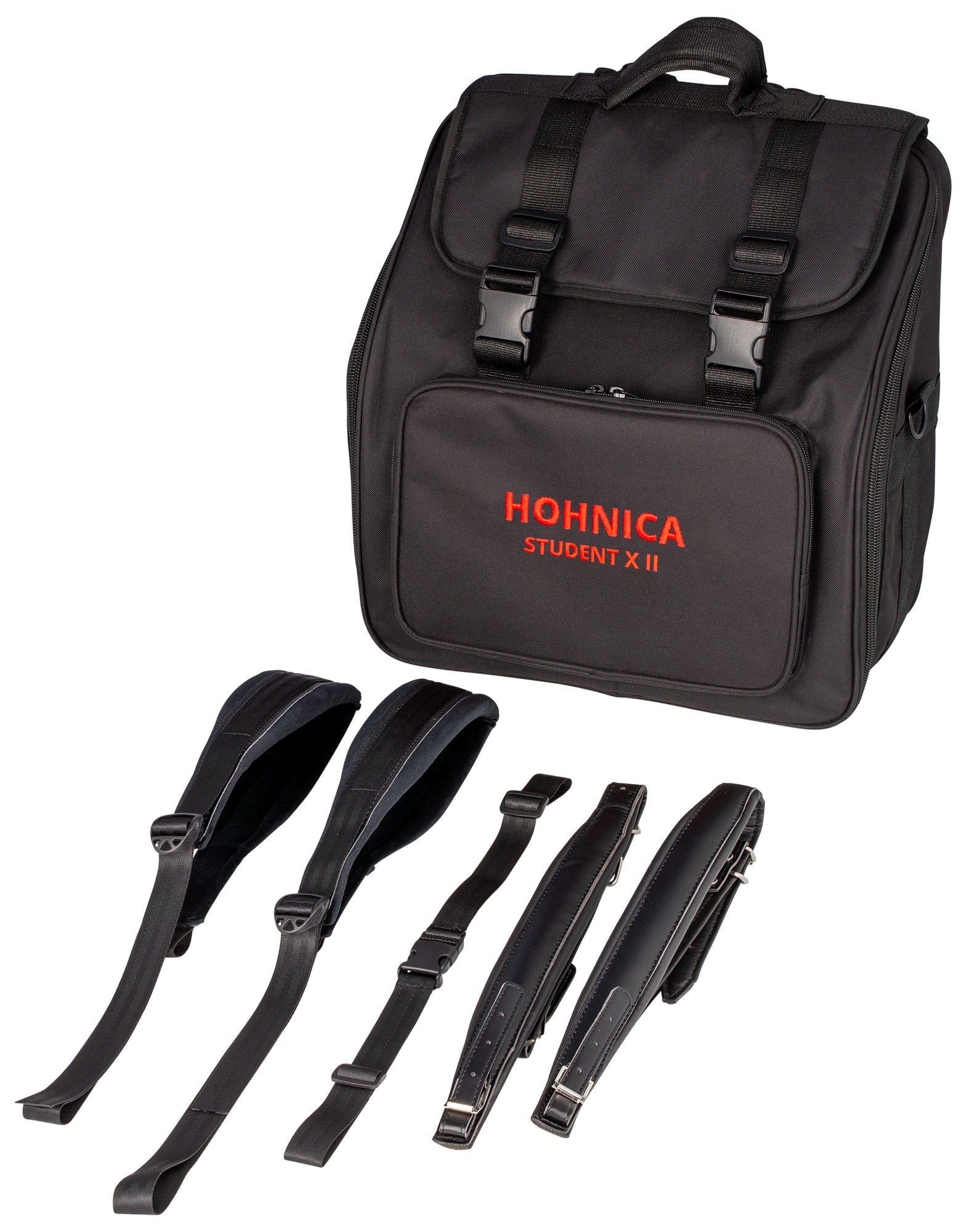 Hohner Hohnica Student XII 44-Key 18 Bass Piano Accordion - Black