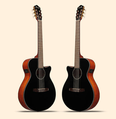 Ibanez AEG50N AEG Nylon String Acoustic-Electric Guitar - Black High Gloss Top w/ Case