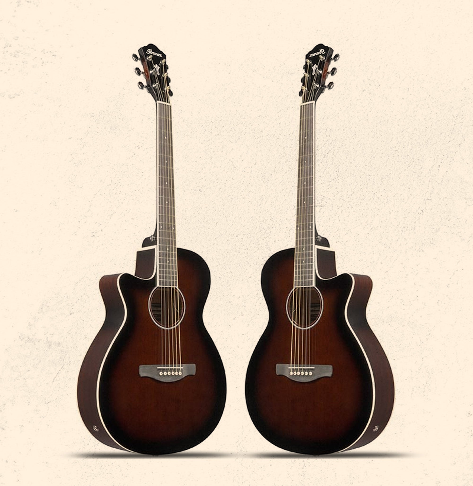 Ibanez AEG7L Acoustic-Electric Guitar Left-Handed - Dark Violin Sunburst w/ Gig Bag