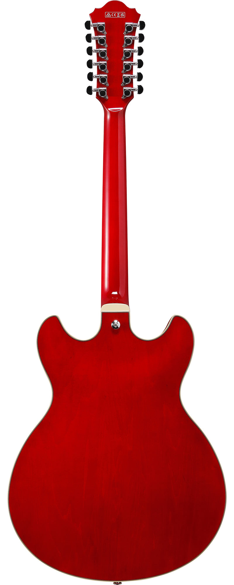 Ibanez AS7312 AS Artcore 12-String Hollow Body Electric Guitar - Transparent Cherry Red