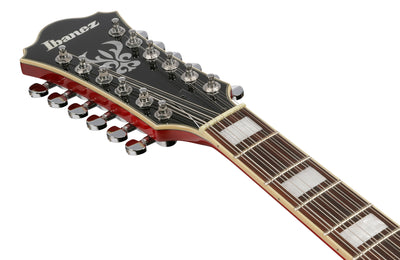 Ibanez AS7312 AS Artcore 12-String Hollow Body Electric Guitar - Transparent Cherry Red