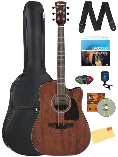Ibanez AW54CE Artwood Traditional Acoustic-Electric Guitar - Open Pore Natural w/ Gig Bag